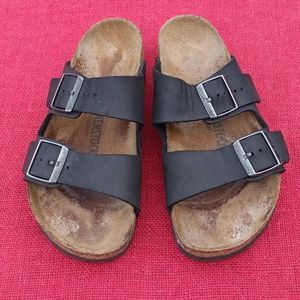 Birkenstock Women's 38 (7 M) Black Sandals Slides
